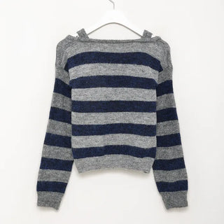 Striped layered knit