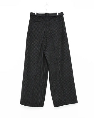 Striped belt slacks