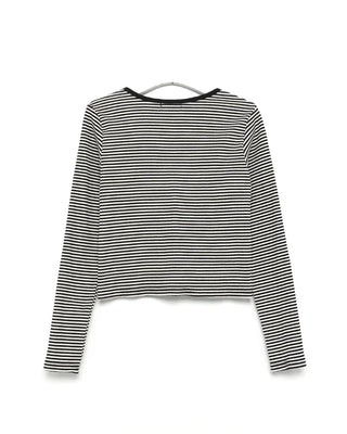 Striped camisole cardigan set
