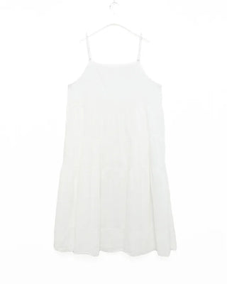 Flower punching lace hem camisole dress