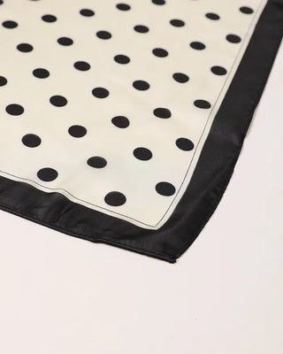 Monochrome Poika Dot Scarf