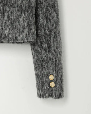 Gold button-point jacket