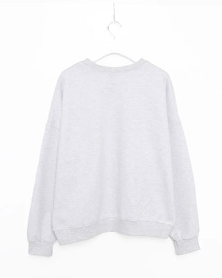 Fleece-lined balloon sweatshirt