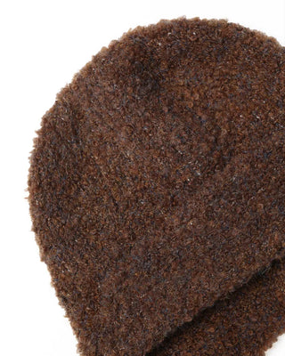 Knit hat with button ear flaps