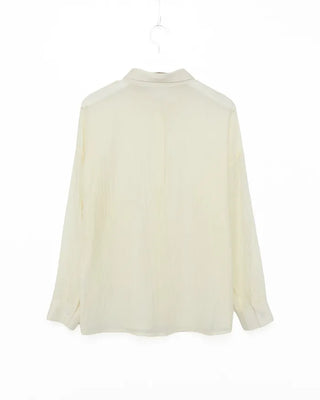 Wrinkle Sheer Loose Long Shirt