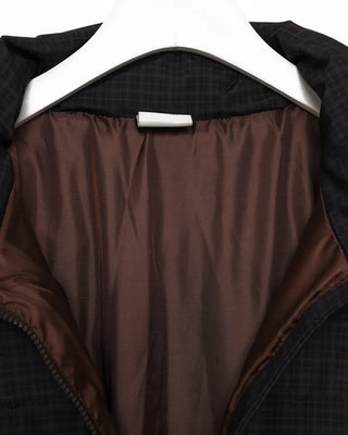 Checked padded jumper