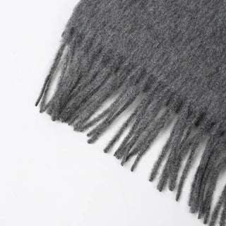 Plain wool scarf