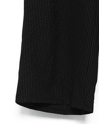Striped low-rise slacks