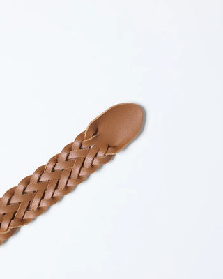 Leather twist belt