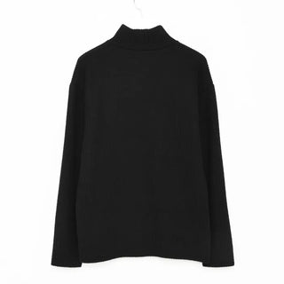 (Unisex) Ribbed Fingerhole Turtleneck
