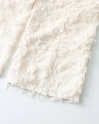 (ORIGINAL) Heart Neck Feather Jumpsuit