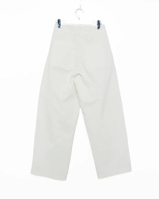 Wide-leg cotton pants