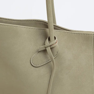 Suede shoulder bag