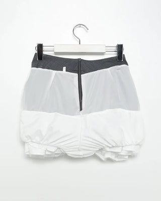Belted Layered Mini Skirt