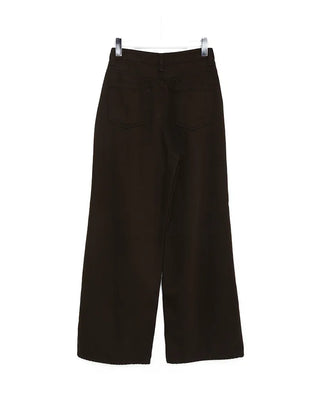 Cotton pleated pants