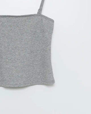 Button motif T-shirt
