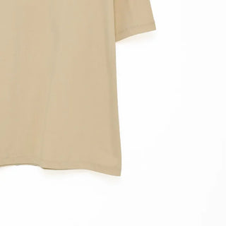 Simple color lettering short-sleeved T-shirt
