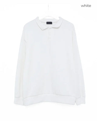 Two-button collar shirt