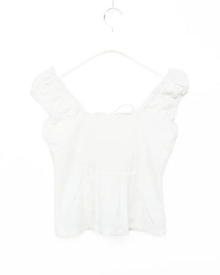 2-way robe décolleté cropped sleeveless top