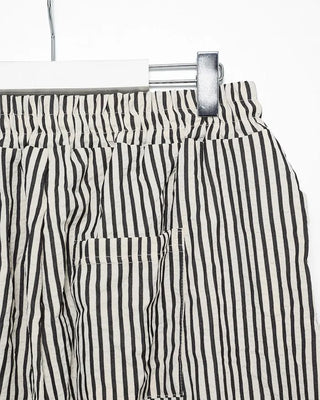 Striped pants with string waistband