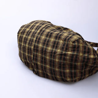 Vintage check shoulder bag