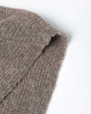 Knitted wrap hooded scarf