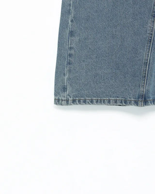 Casual denim long skirt