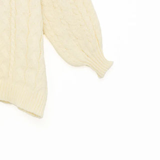 Cable Rib Hem Oversized Knit