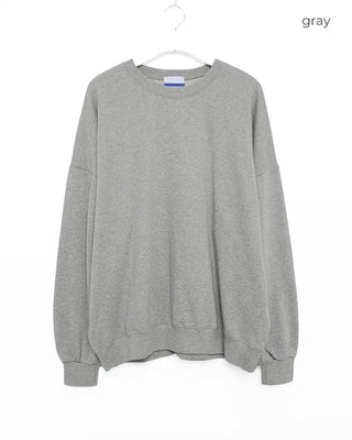 Washed plain oversized sweatshirt