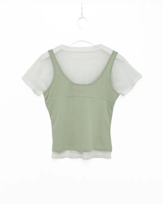 Mash Short-Sleeve Sleeveless Layered Set