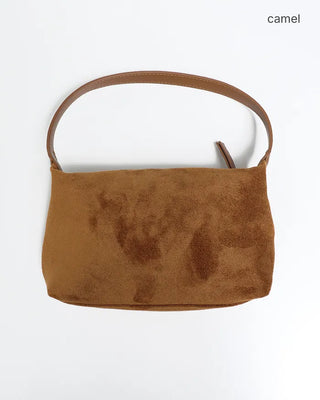 Suede Square One-Shoulder Mini Bag