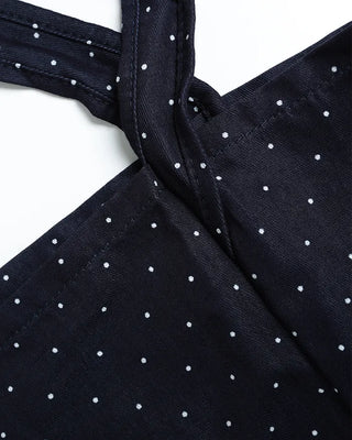 Dot Square Canvas Shoulder Bag