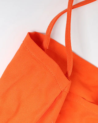 Square Pocket Big Color Canvas Tote Bag