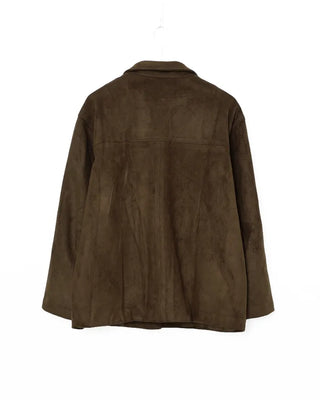 Single suede jacket