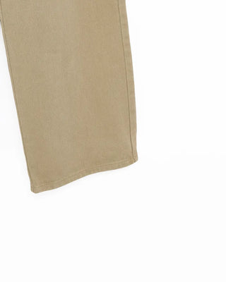 Cotton pants with adjustable waist and pleats