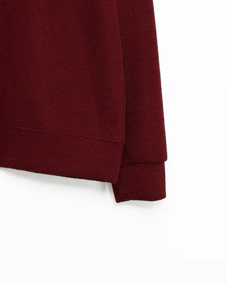 Button-collar knit cardigan