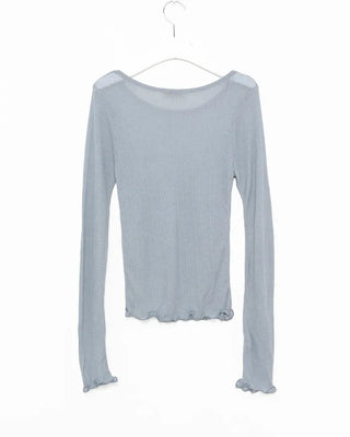 See-through wave T-shirt