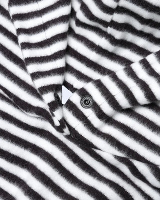 (Unisex) Striped Knit Hooded T-shirt