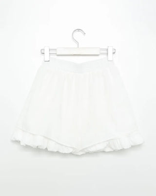Elastic waist balloon mini skirt
