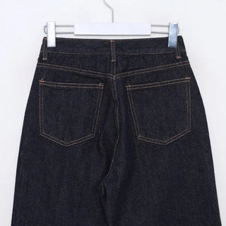 Stitched denim pants