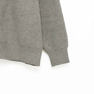 (Unisex) Raglan High Neck Zip Cardigan