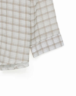 See-through check shirt