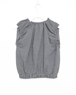 String sleeveless blouse