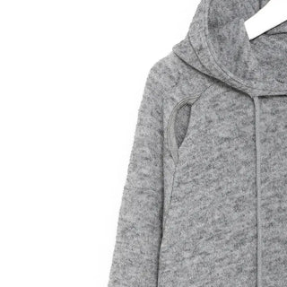 Slit Hooded T-shirt