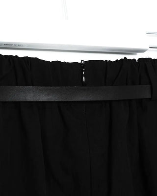 (Belt set) Nylon long skirt