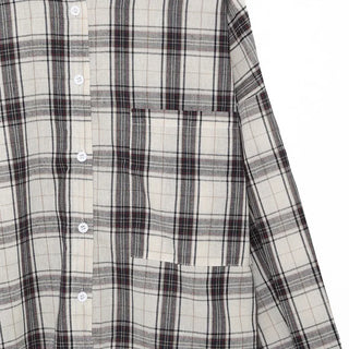 Oversized check shirt