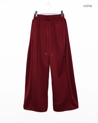 Elastic wide sweatpants