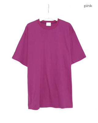 (Unisex) Simple Cotton Half-Sleeve T-Shirt