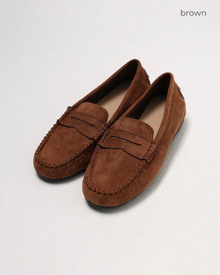 Suede loafers
