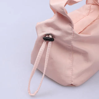 Vivid Shirring Square Tote Bag